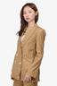 Veronica Beard Khaki Striped Blazer Size 6
