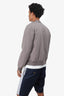 Hermès Red/Grey Reversible Bomber Jacket Size 48 Mens