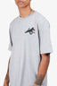 Hermès Grey Horse Embossed T-Shirt Size L Mens