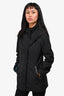 Mackage Black Zip-Up Hooded Shell Jacket Size S