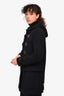 Burberry Brit Black Wool Duffle Hooded Coat Size 2