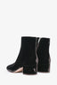 Gianvitto Rossi Brown Velvet Round Ankle Boots Size 38