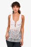 Christopher Esber White Sleeveless 'Camosun Clash Underwire' Top Size 4
