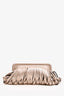 Katherine Kwei New York Champagne Metallic Fringe Clutch