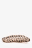 Katherine Kwei New York Champagne Metallic Fringe Clutch