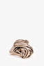 Katherine Kwei New York Champagne Metallic Fringe Clutch