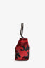 Valentino Red Camouflage Canvas/Leather Rockstud Tote Bag with Strap