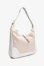 Hermès 2002 Cream Canvas/Leather Trim Hobo Shoulder Bag