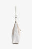 Hermès 2002 Cream Canvas/Leather Trim Hobo Shoulder Bag