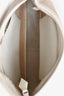 Hermès 2002 Cream Canvas/Leather Trim Hobo Shoulder Bag