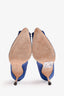 Manolo Blahnik Blue Satin Hangisi Heels Size 36.5 (As Is)