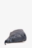 Lanvin Navy Quilted Leather Zip Pouch