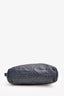 Lanvin Navy Quilted Leather Zip Pouch