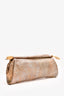 Roberto Cavalli Gold Metallic Zip Clutch