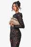 Roberto Cavalli Gold Metallic Zip Clutch