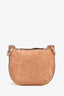 Carolina Herrera Brown Suede/Leather Reversible Crossbody