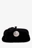 Tod's Black Velvet Crystal Embellished Wristlet