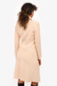 Roberto Cavalli Cream Wool Trench Coat Size 40