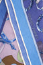Hermés Blue Cashmere/Silk 'Losange MM' Triangle Scarf