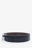 Hermès Black/Brown Leather Reversible Belt Size 95