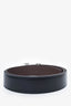 Hermès Black/Brown Leather Reversible Belt Size 95