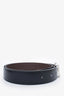 Hermès Black/Brown Leather Reversible Belt Size 95