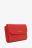 Miu Miu Red Leather Compact Wallet