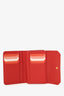 Miu Miu Red Leather Compact Wallet