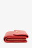 Miu Miu Red Leather Compact Wallet