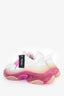 Balenciaga Pink/White Triple S Sneaker Size 36