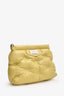 Maison Margiela Green Leather 'Glam Slam' Quilted Shoulder Bag