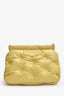 Maison Margiela Green Leather 'Glam Slam' Quilted Shoulder Bag