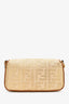Fendi Tan Canvas/Leather FF Embossed Shoulder Bag with Strap