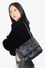 Saint Laurent Black Crinkled Leather 'Niki' Medium Crossbody Bag