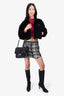 Saint Laurent Black Crinkled Leather 'Niki' Medium Crossbody Bag