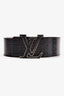 Louis Vuitton Black Electric Epi 40mm Wide LV Belt Size 85/34