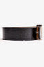 Louis Vuitton Black Electric Epi 40mm Wide LV Belt Size 85/34