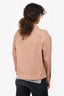 Christian Dior Pink Denim Jacket with Embroidered Logo Size 2 US