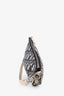 Christian Dior 2001 Black/White Monogram Diorissimo Saddle Bag Pochette