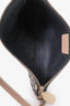 Christian Dior 2001 Black/White Monogram Diorissimo Saddle Bag Pochette