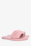 Christian Dior Pink Leather Every-D Slide Size 38