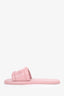 Christian Dior Pink Leather Every-D Slide Size 38