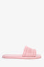 Christian Dior Pink Leather Every-D Slide Size 38