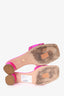 Christian Dior Hot Pink Satin Dway Heeled Sandals Size 38