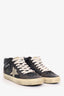 Golden Goose Black Sequin Distressed Superstar Sneakers Size 38
