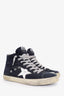 Golden Goose Black Suede Distressed Superstar Sneakers Size 38
