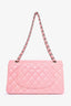 Pre-Loved Chanel™ 2005/06 Pink Lambskin Medium Double Flap (Refurbished)