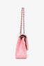 Pre-Loved Chanel™ 2005/06 Pink Lambskin Medium Double Flap (Refurbished)