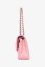 Pre-Loved Chanel™ 2005/06 Pink Lambskin Medium Double Flap (Refurbished)