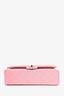 Pre-Loved Chanel™ 2005/06 Pink Lambskin Medium Double Flap (Refurbished)
